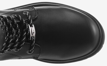 TOM TAILOR Schnürstiefel in Schwarz