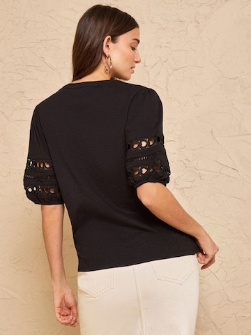 love & roses - Blusa em preto