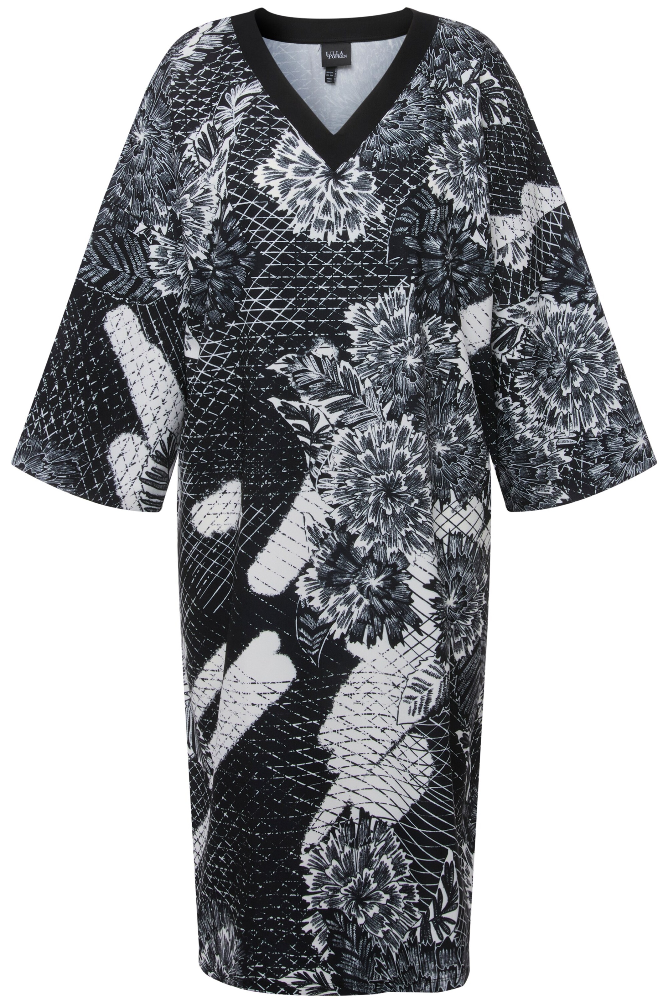 Ulla Popken Kleid in Schwarz: Vorderseite