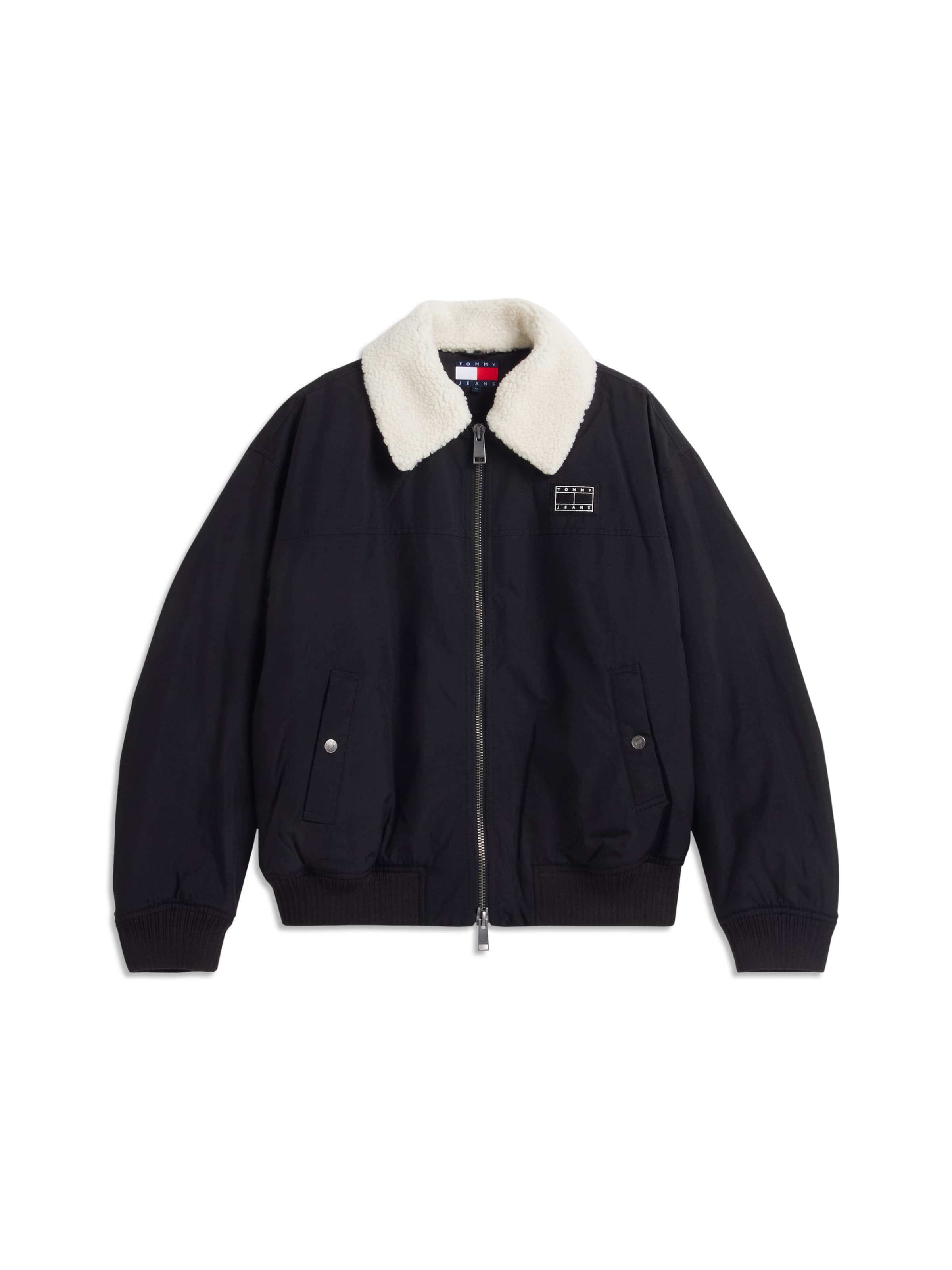 Tommy Jeans Tussenjas in Zwart: voorkant
