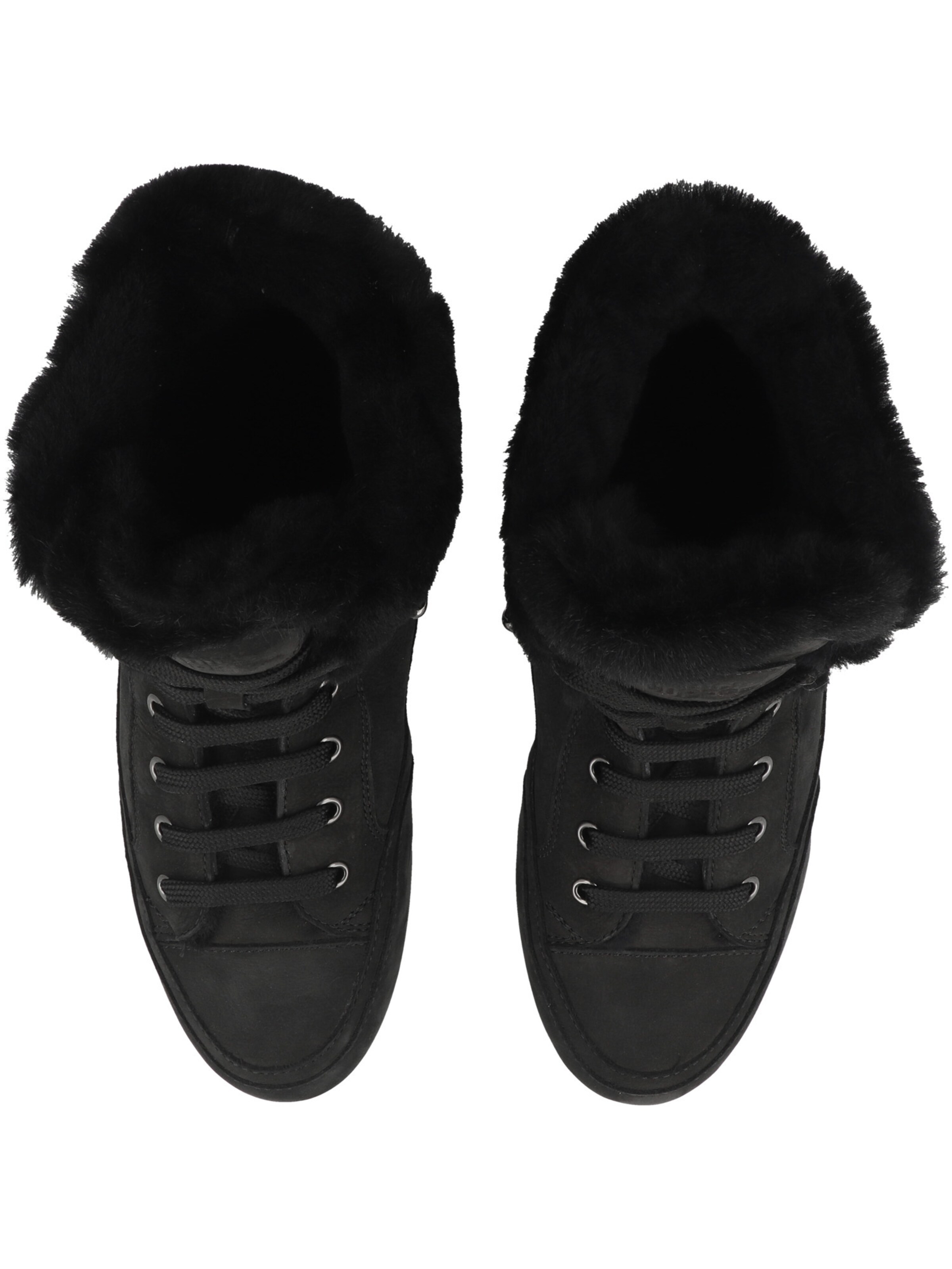 Baskets hautes 'Vancouver Fur' Candice Cooper en noir