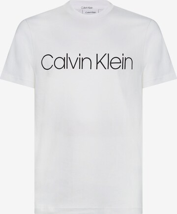 Tricou de la Calvin Klein pe alb: față