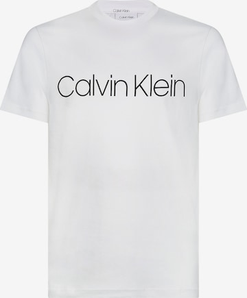 T-Shirt Calvin Klein en blanc : devant