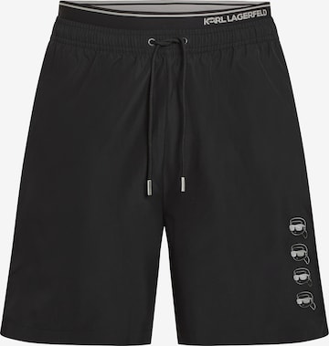 Karl Lagerfeld Uimahousut värissä musta: etupuoli