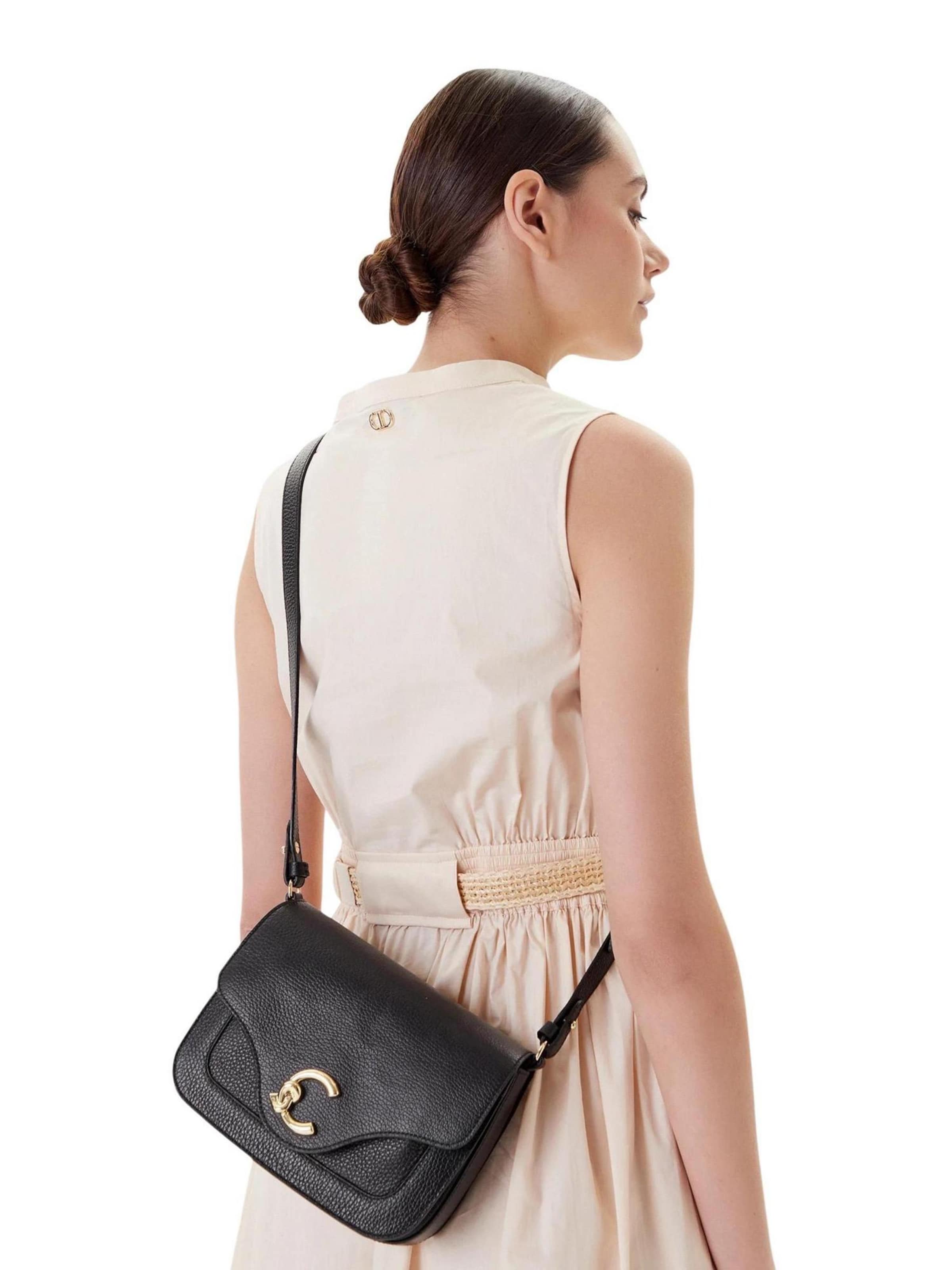 Coccinelle - Bolso de hombro 'C-ME E1 SSL 15 01 21' en negro: frente