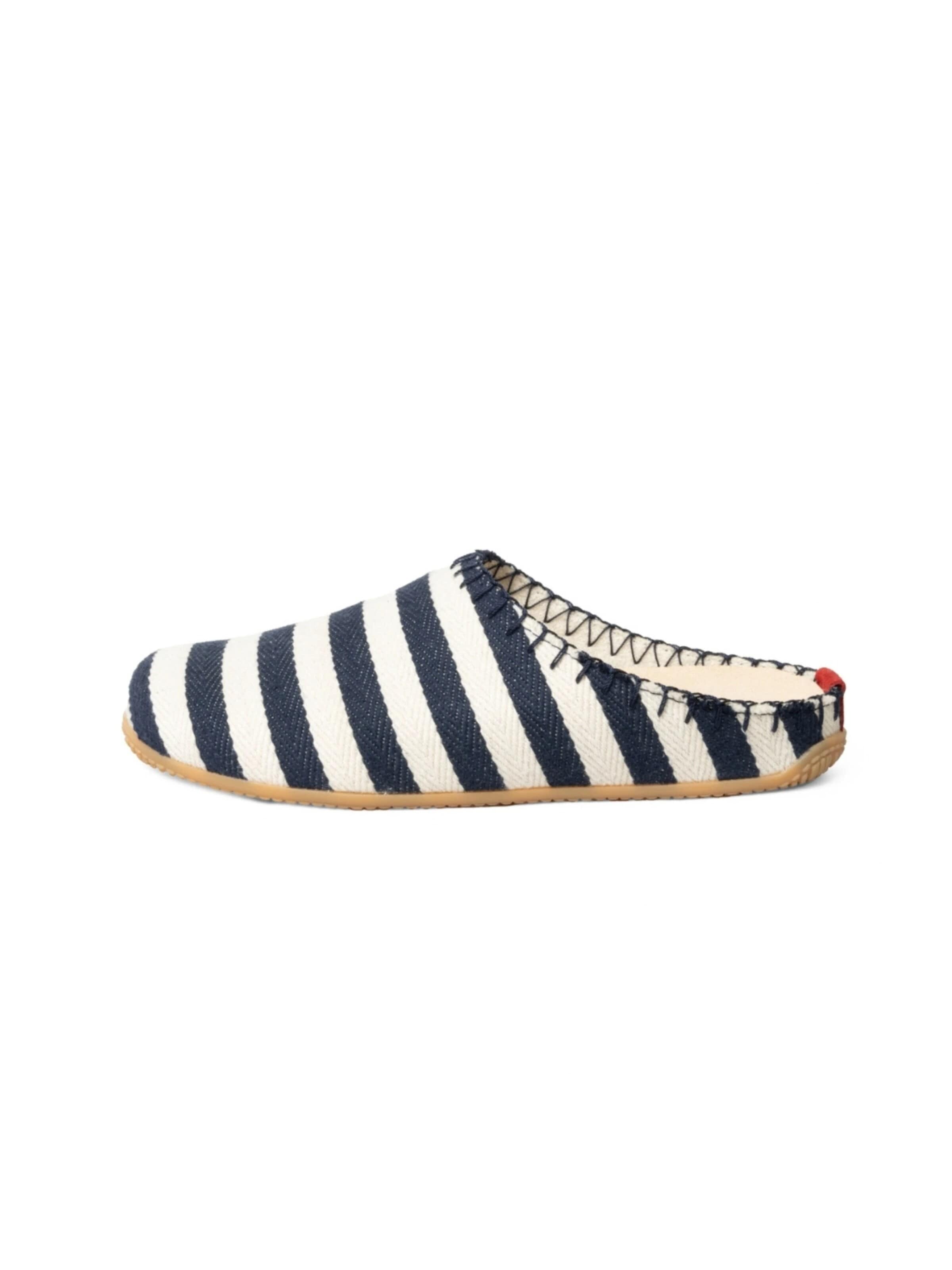 Living Kitzbühel Slippers 'Maritimer Streif Maritimer Streif' in Blue: front
