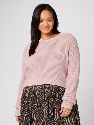 Pullover 'Thekla' di Guido Maria Kretschmer Curvy in rosa: frontale