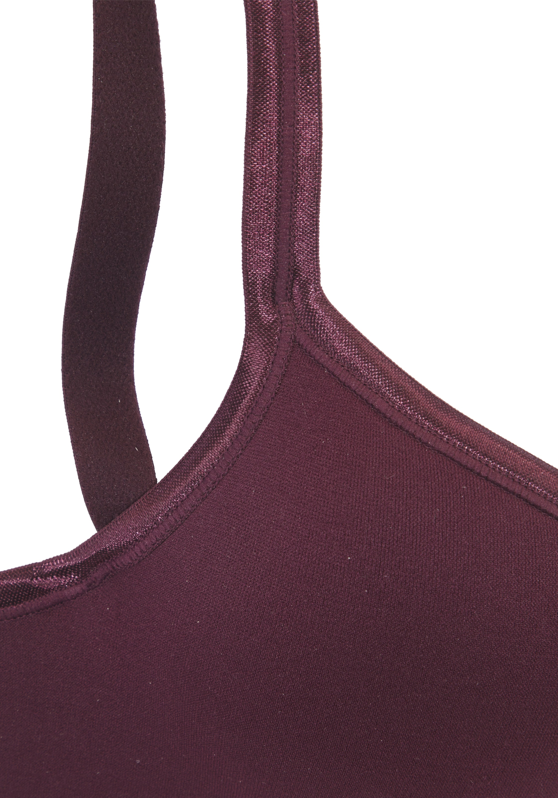 LASCANA ACTIVE Bustier Sport-BH in Lila: Vorderseite