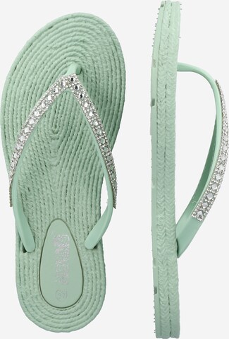 Hailys T-Bar Sandals 'Fili' in Green