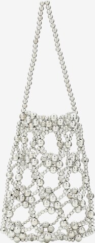 myMo at night Shoulder Bag in Silver: front