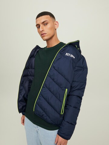 JACK & JONES Winter Jacket 'Bobby' in Blue