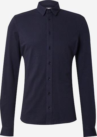 Coupe slim Chemise 'CF Arthur' Casual Friday en bleu : devant