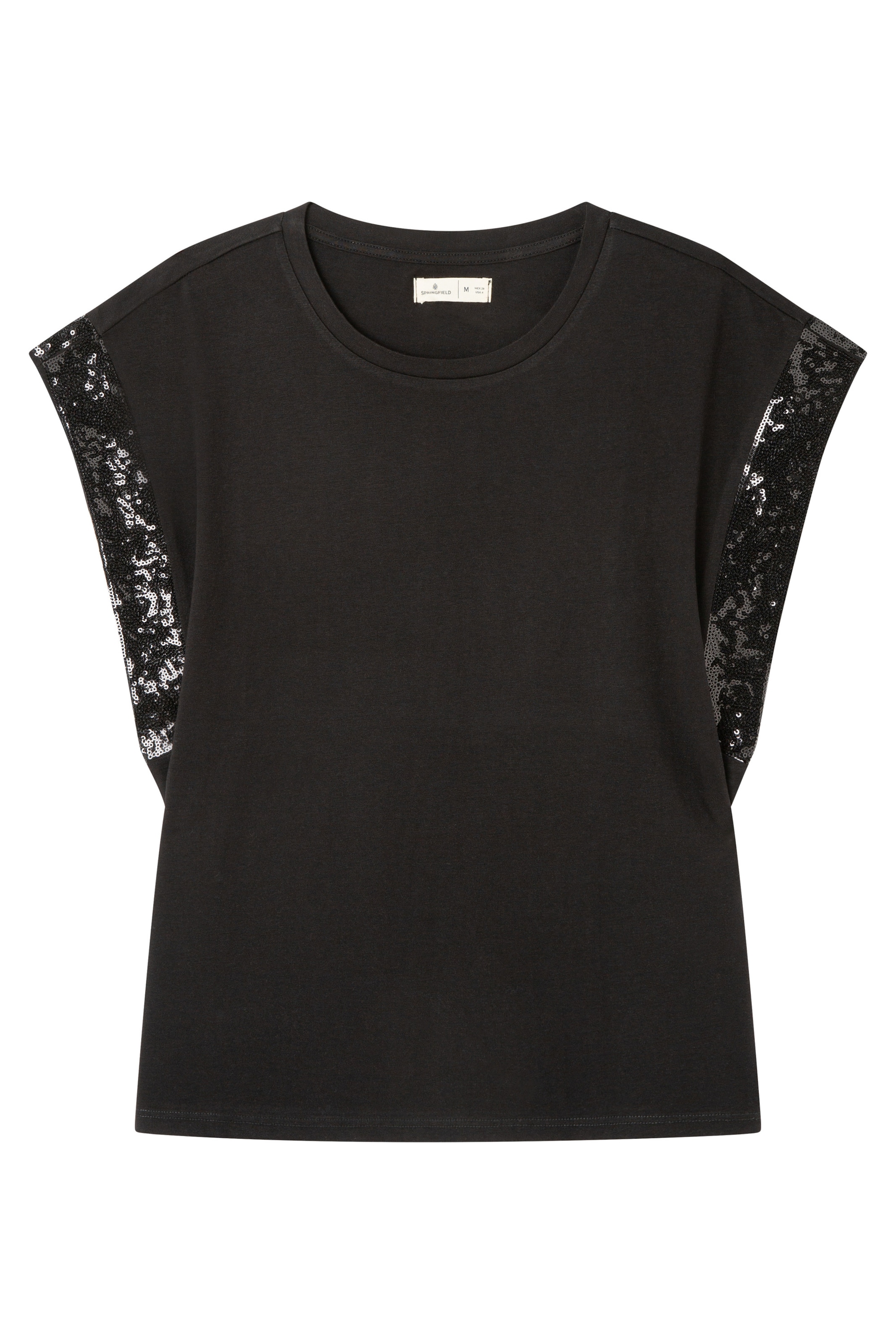 Springfield Shirt in Schwarz: Vorderseite