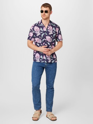 COLOURS & SONS Regular fit Button Up Shirt in Blue