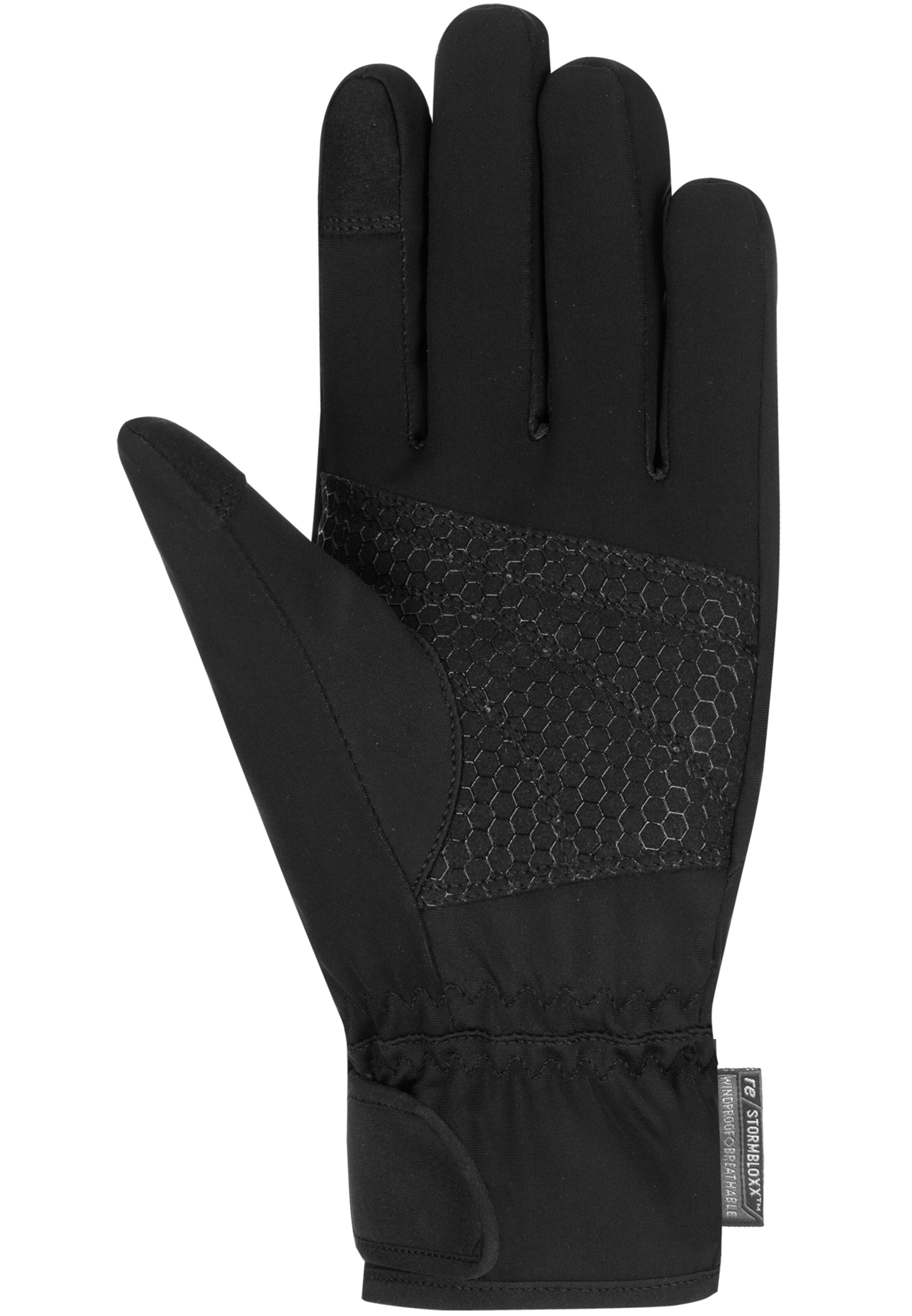 REUSCH Vingerhandschoenen 'Russel STORMBLOXX™ TOUCH-TEC™' in Zwart