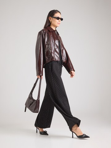 Hailys Široký strih Nohavice 'Je44wel' - Čierna