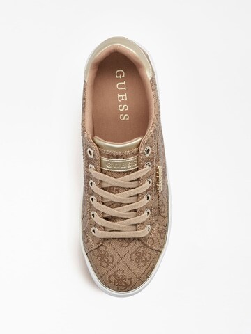 Sneaker bassa 'Beckie' di GUESS in beige