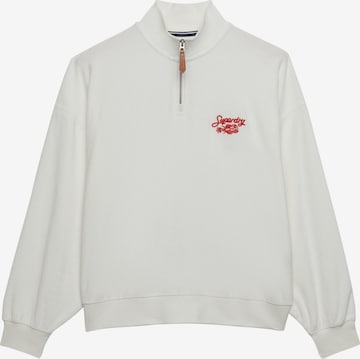 Superdry & Co Sweatshirt 'Heritage' in Beige: voorkant