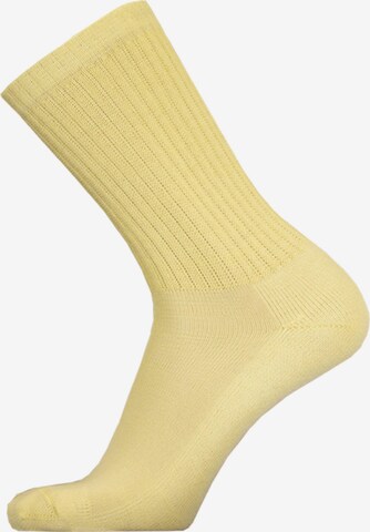 Uphill Sport Socken in Gelb: Vorderseite