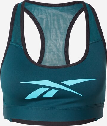 Reebok Bustier Biustonosz sportowy w kolorze zielony: przód