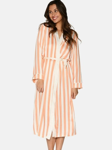 CCDK Copenhagen Badjas lang  'Noa' in Beige: voorkant