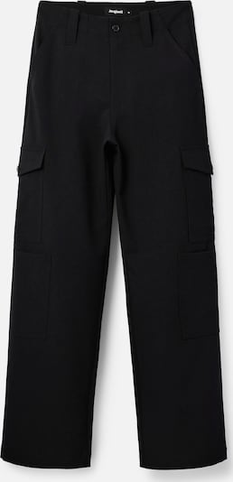 Desigual Pantalon cargo en noir, Vue avec produit