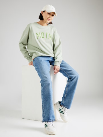 Derbe Sweatshirt 'Moin' in Green