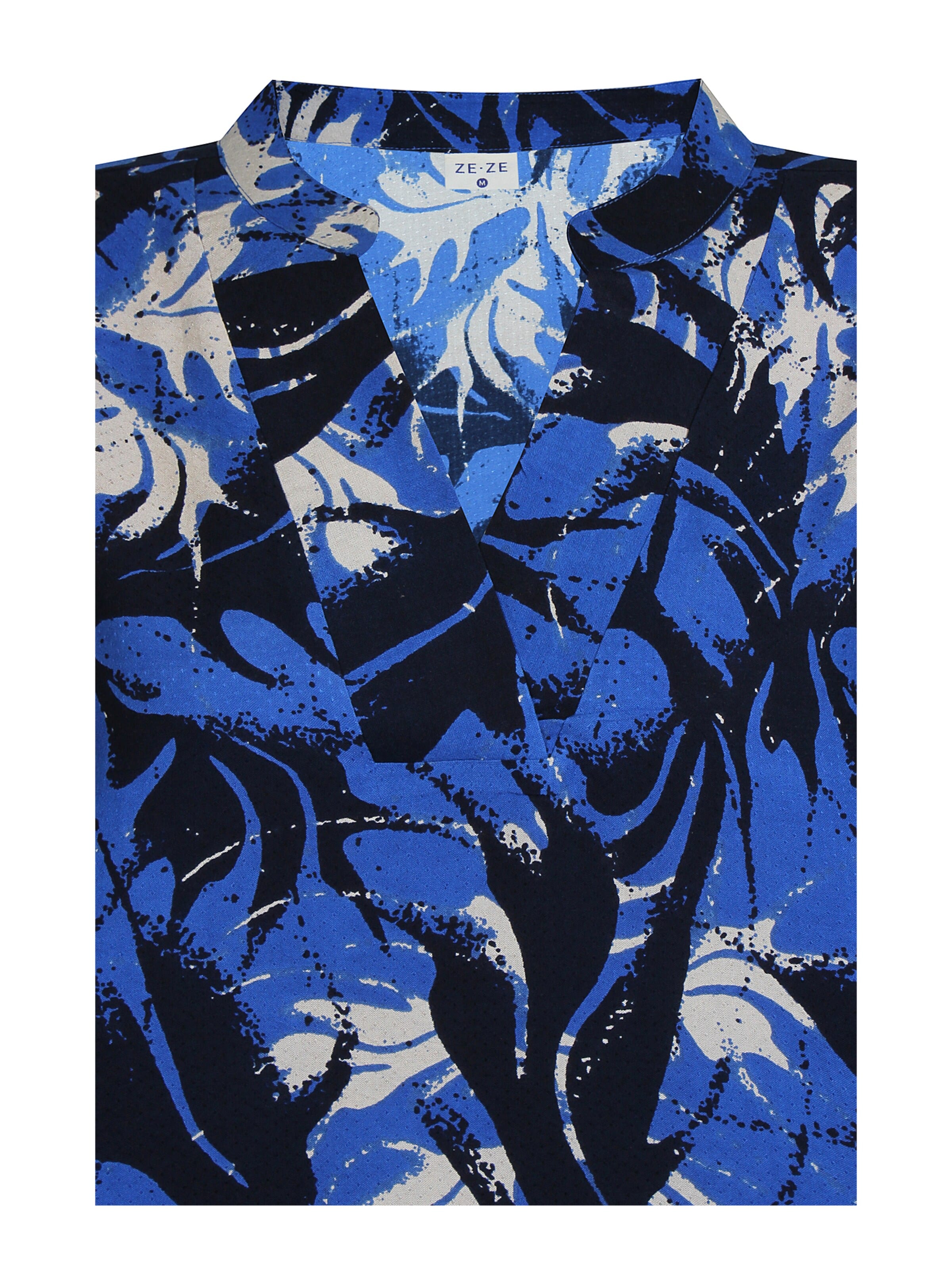Chemisier 'Gulia 218' ze-ze en bleu