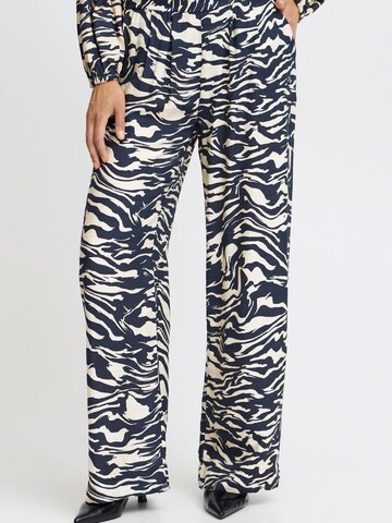 Fransa - Pierna ancha Pantalón plisado 'Ariana' en azul: frente