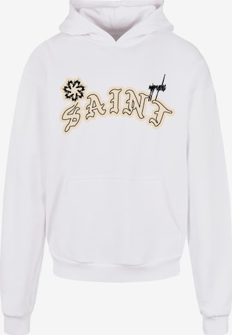 MJ Gonzales Sweatshirt 'Saint' in White: front