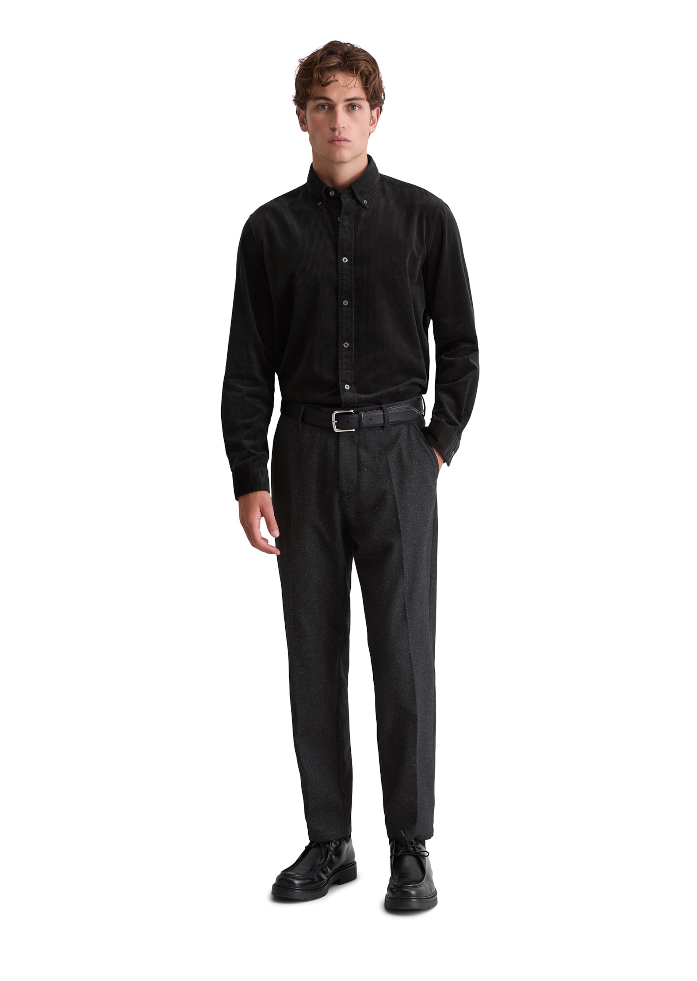 Marc O'Polo Regular Fit Hemd in Schwarz