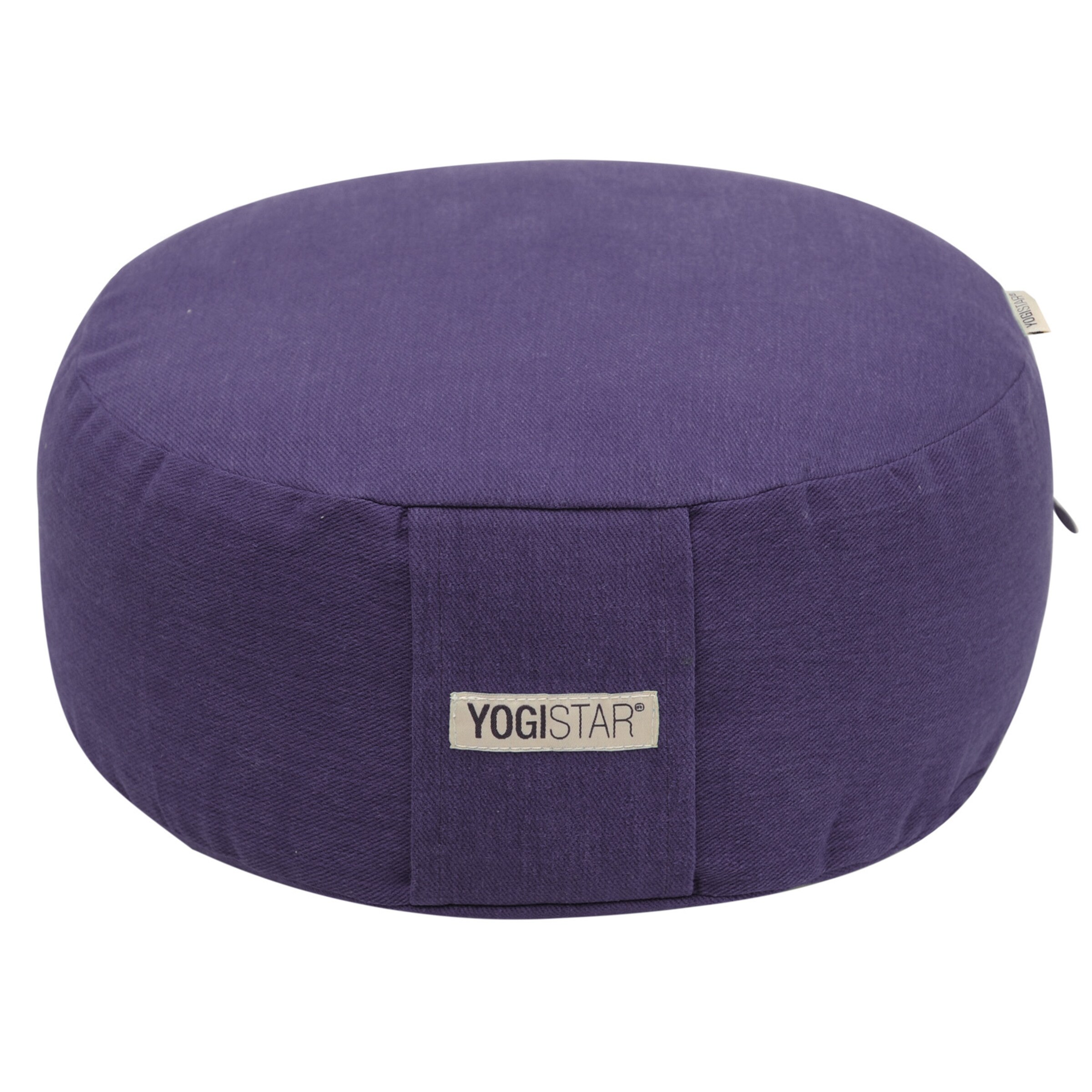 YOGISTAR.COM Pillow in Purple: front