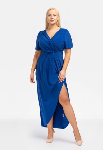 Robe ' LIZBONA ' Karko en bleu : devant