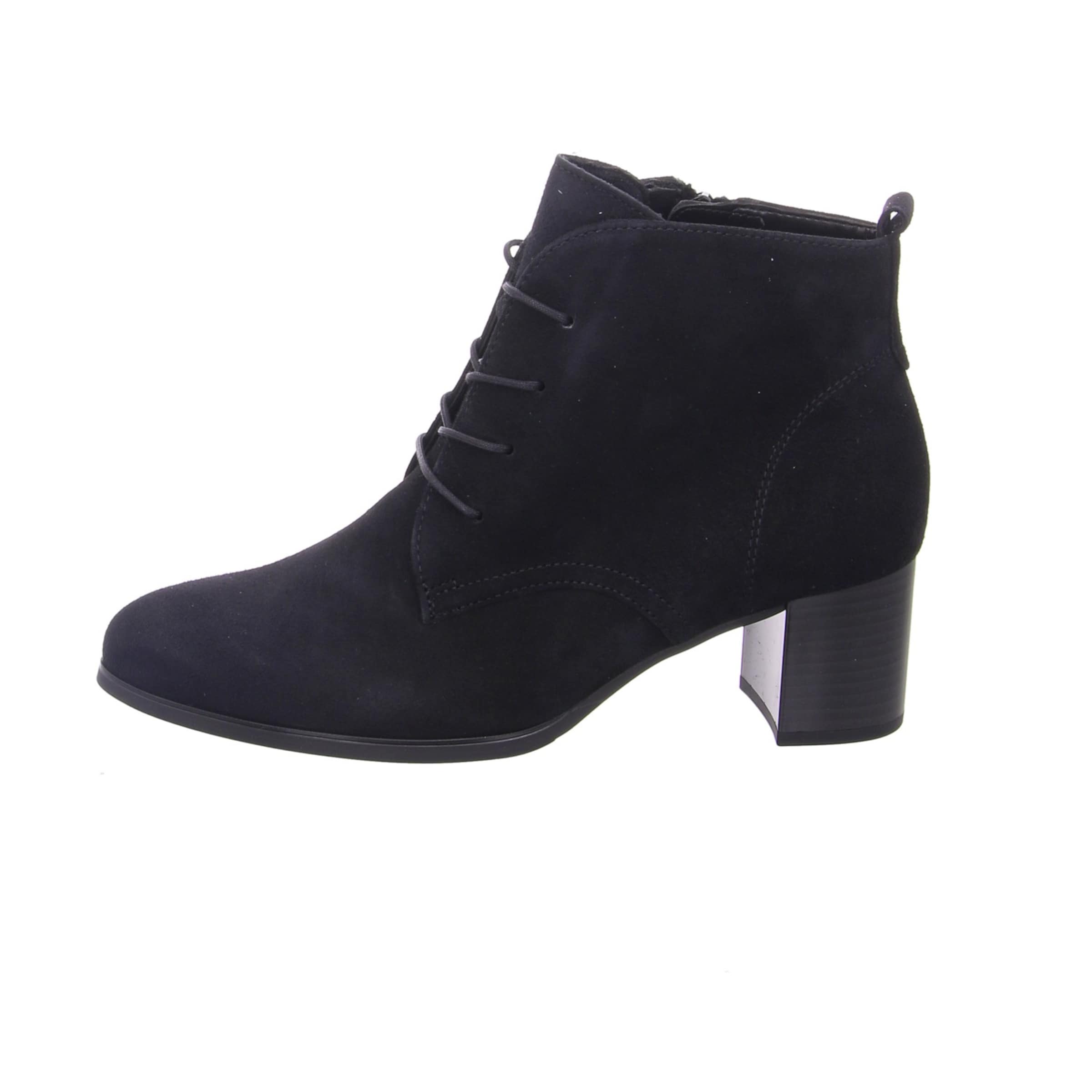 GABOR Schnürstiefelette in Schwarz