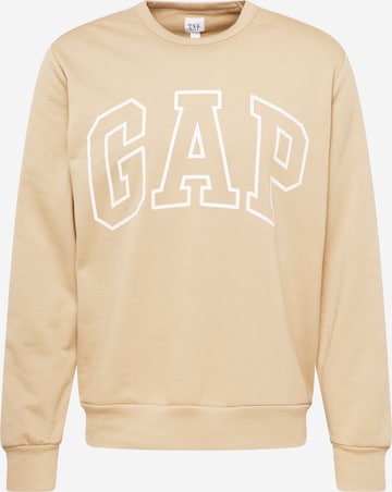 Sweat-shirt GAP en beige : devant