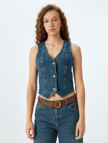 Koton Suit Vest in Blue: front