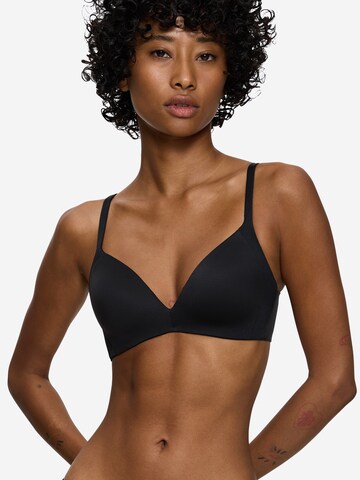 TRIUMPH T-shirt Bra 'Body Make-Up Soft Touch' in Black: front