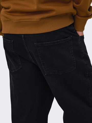 Loosefit Jeans 'FADE ' di Only & Sons in nero