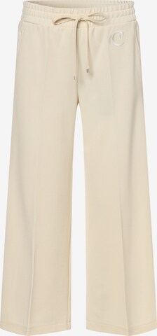 Cambio Loose fit Pleated Pants 'Clara' in Beige: front