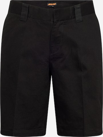 Regular Pantalon chino 'Classic' Santa Cruz en noir : devant