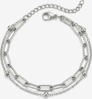 Nemomatheo Bracelet 'Metropolitan – Elegantes Doppelkettenarmband' in Silver: front