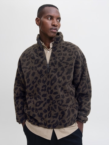 Pulover 'JORCHEETAH' de la JACK & JONES pe gri: față