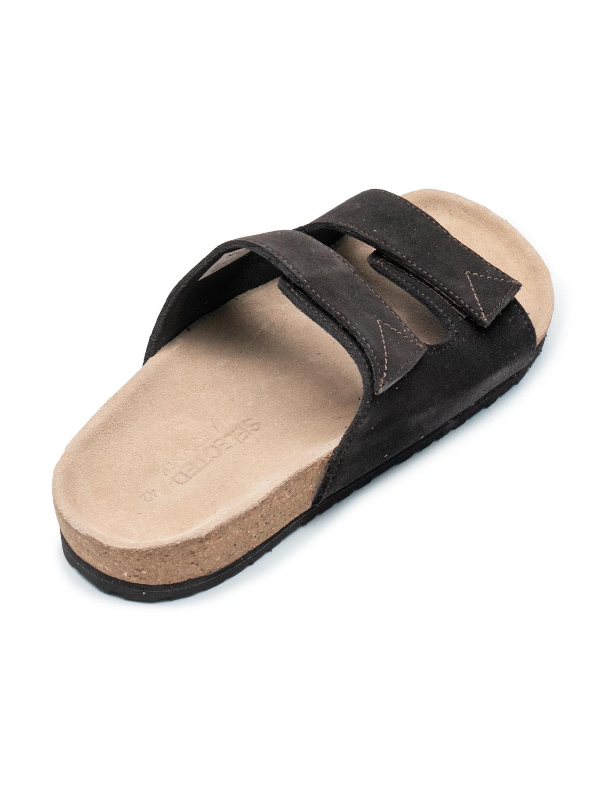 SELECTED - Zapatos abiertos en marrón