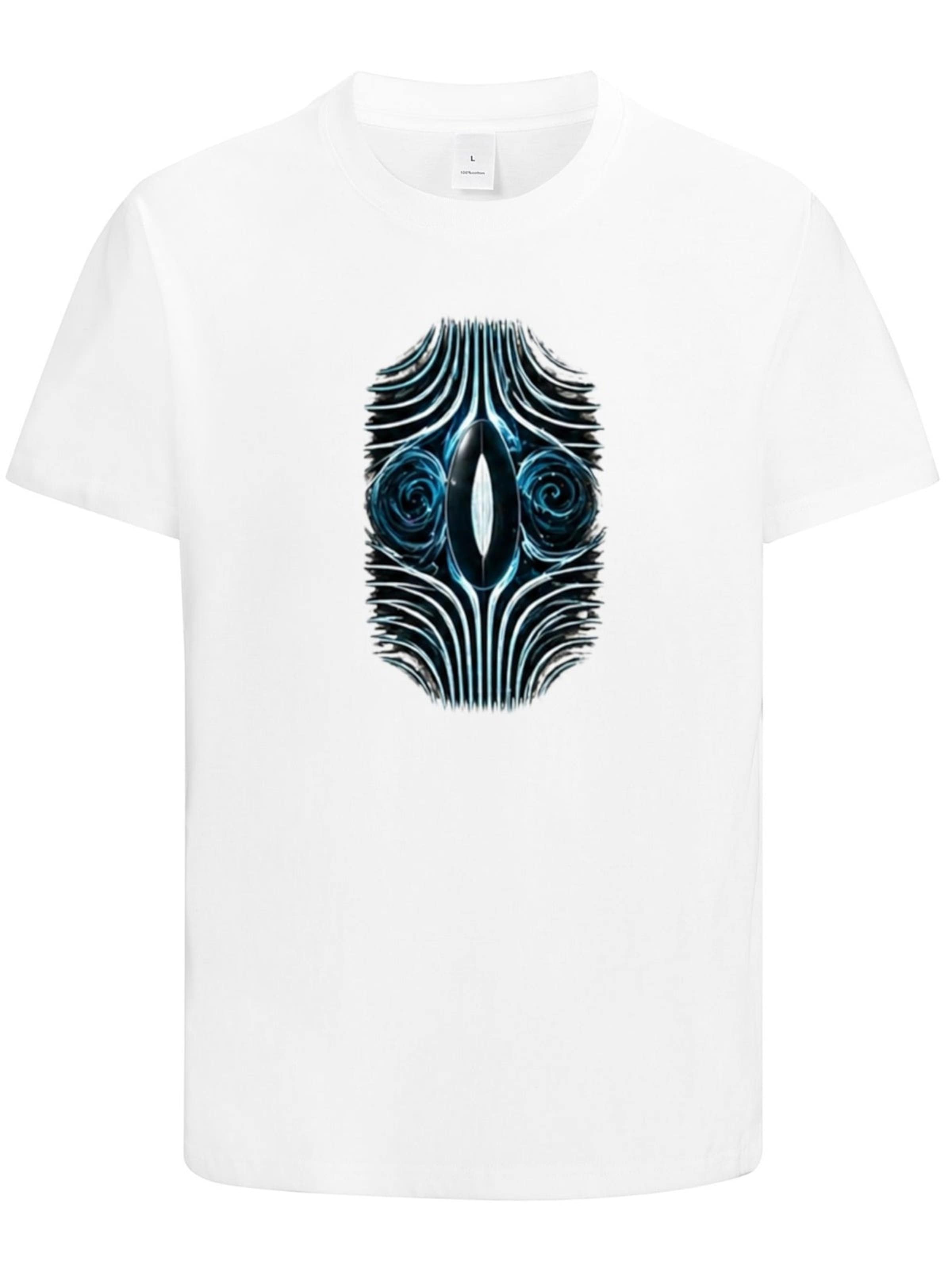 HUSKSWARE Shirt 'Grafik'‌‌ in Weiß: Vorderseite