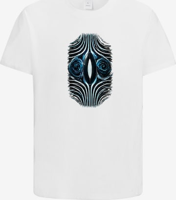HUSKSWARE Shirt 'Grafik' in Weiß: Vorderseite