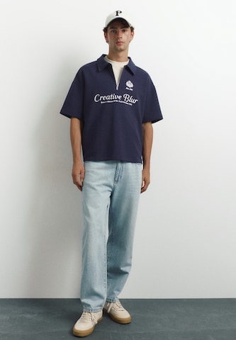 T-Shirt Pull&Bear en bleu