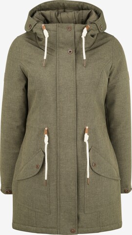 Oxmo Between-Seasons Parka 'Melly' in Green: front