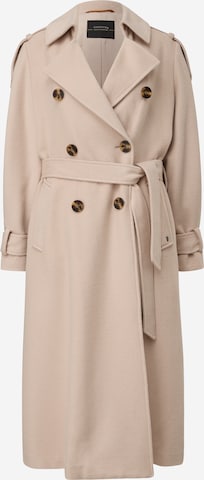 Cappotto di mezza stagione di COMMA in beige: frontale