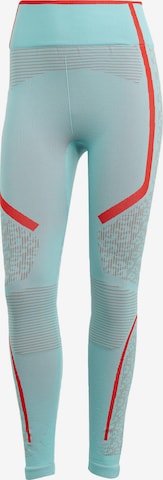ADIDAS BY STELLA MCCARTNEY Skinny Workout Pants in Blue: front