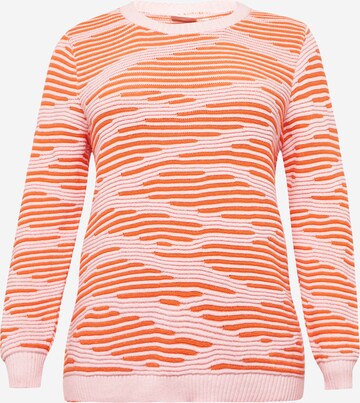 ONLY Carmakoma Pullover 'Emma' in Orange: predná strana